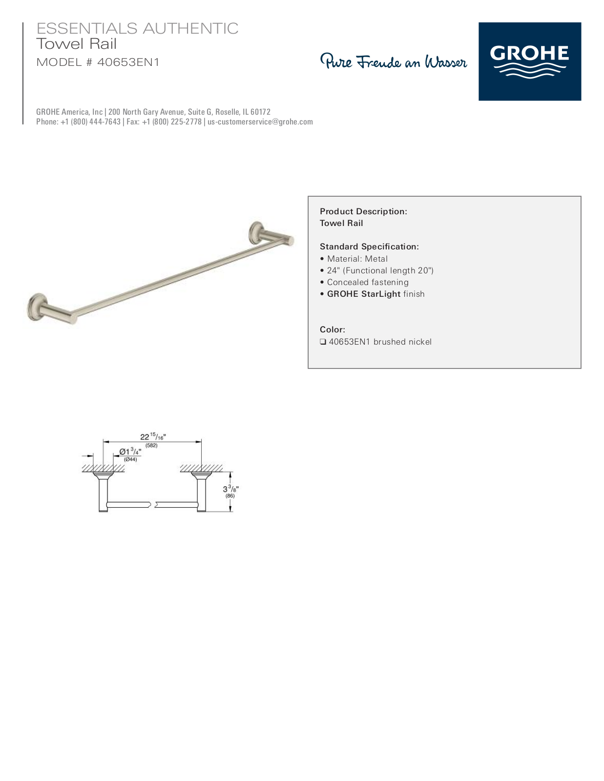 GROHE GRH5542 Specifications - ManualMachine.com