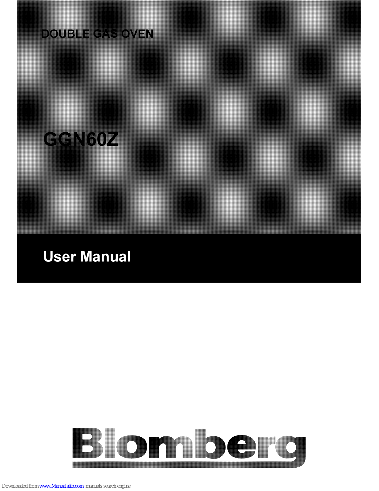 Blomberg GGN60Z User Manual