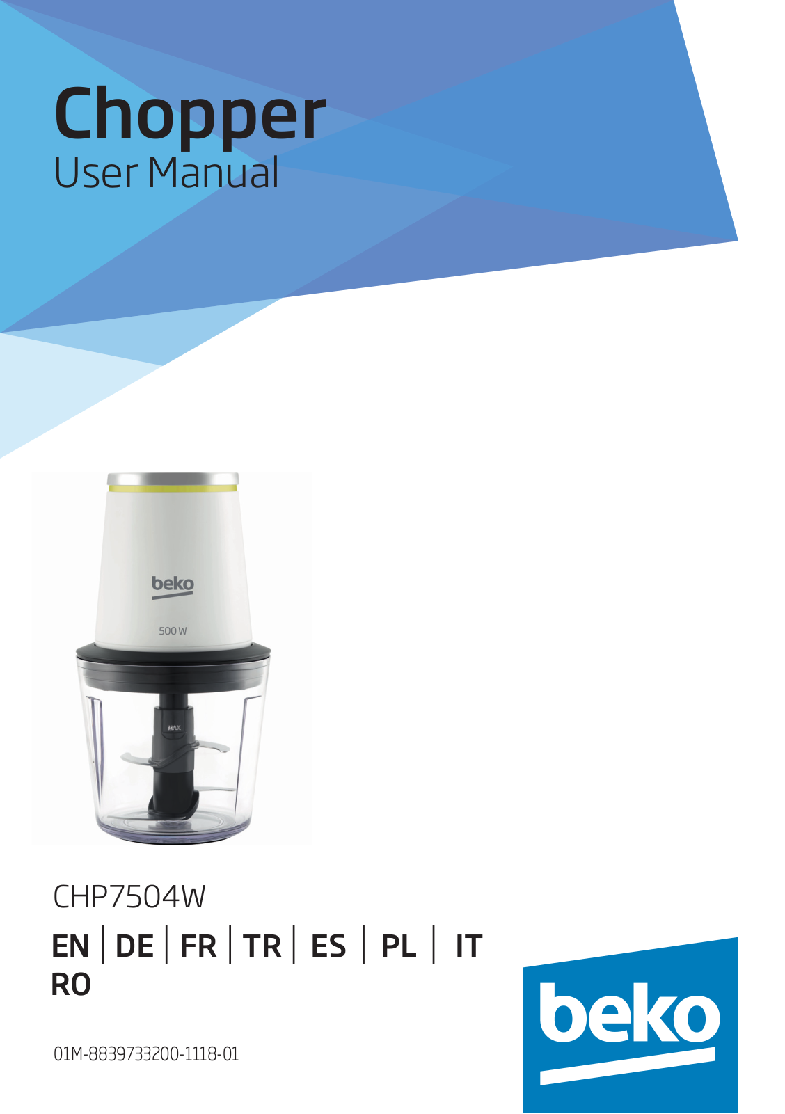 Beko CHP7504W User manual