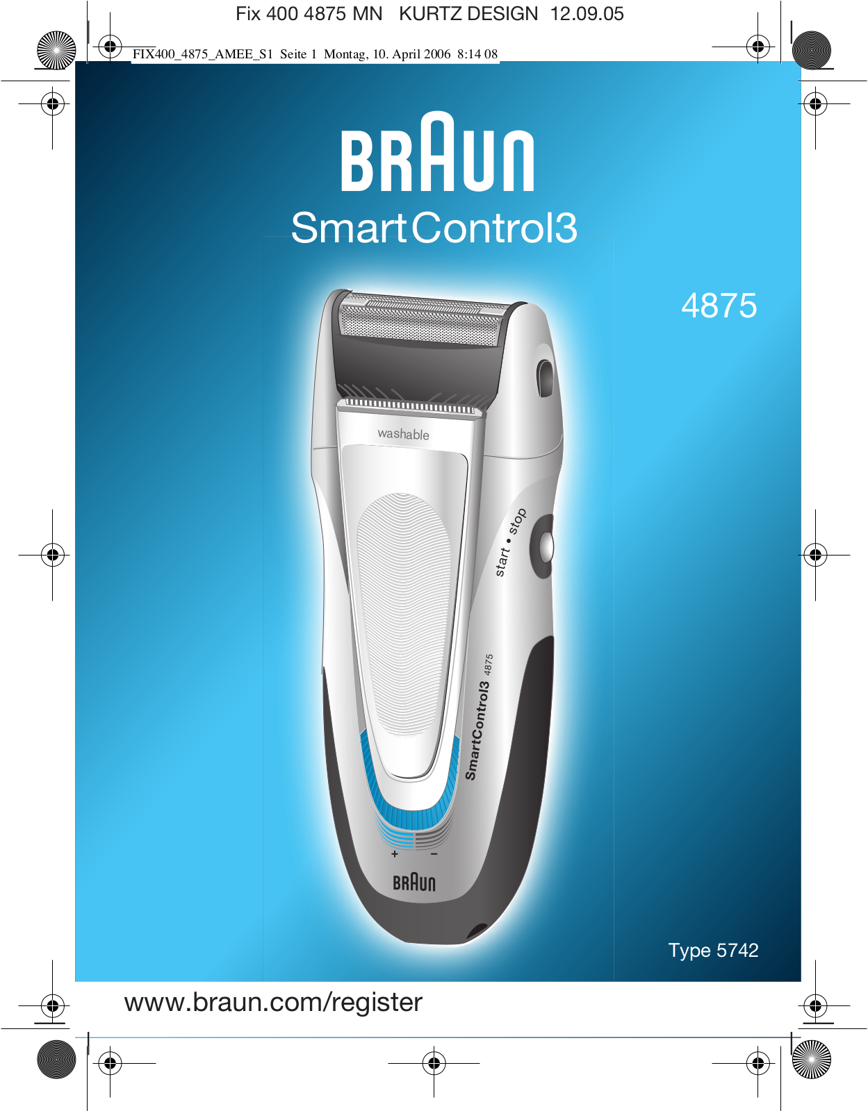 BRAUN SmartControl3 4875 User Manual