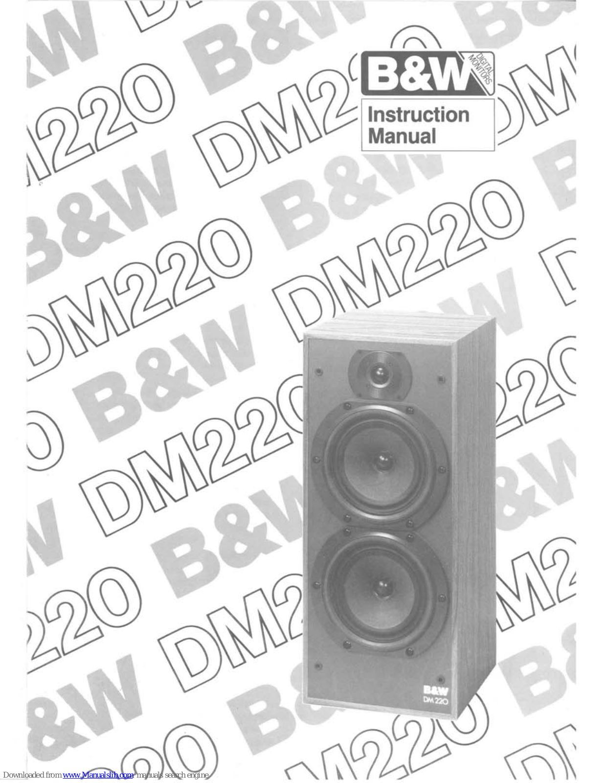 Bowers & Wilkins DM220 Instruction Manual