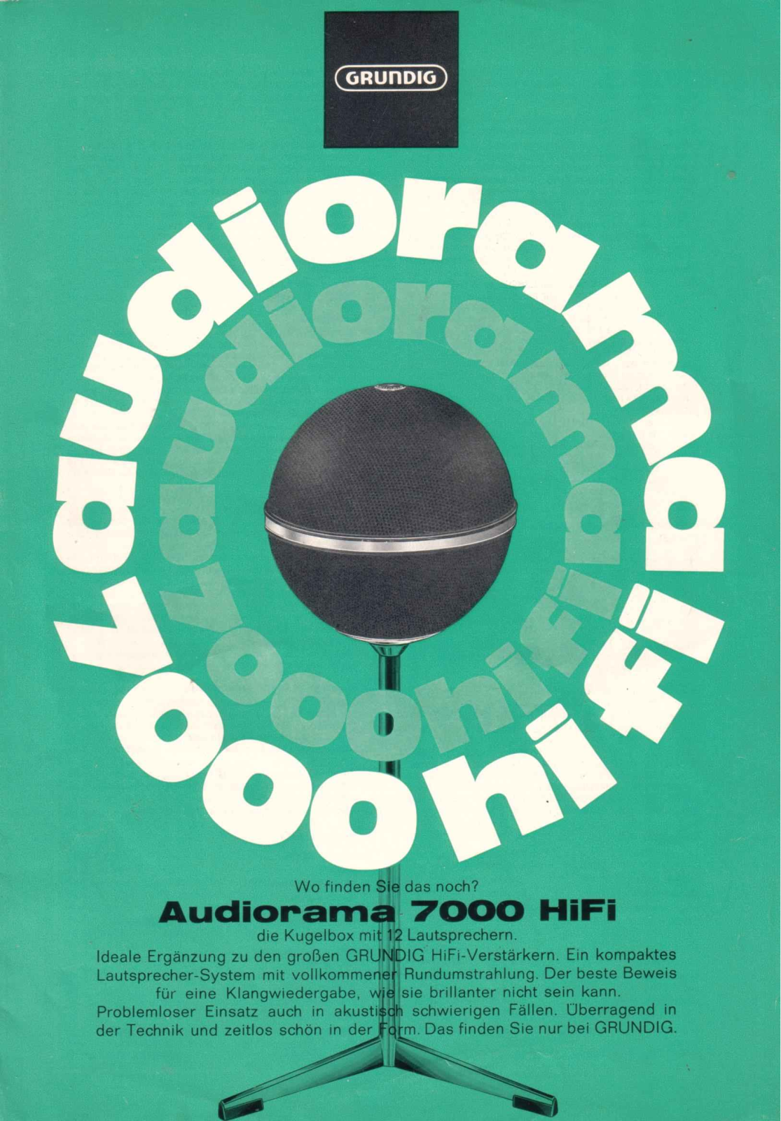 Grundig Audiorama-7000 Owners Manual