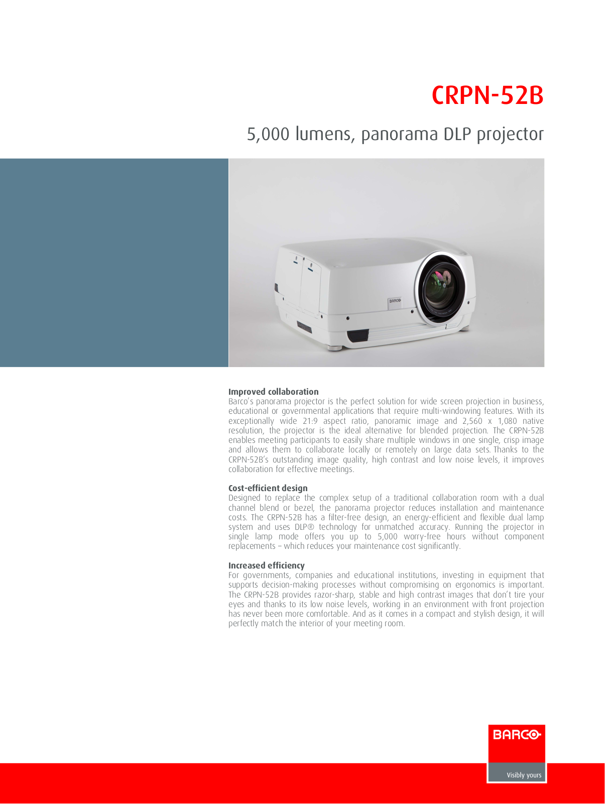 Barco CRPN-52B Product Sheet