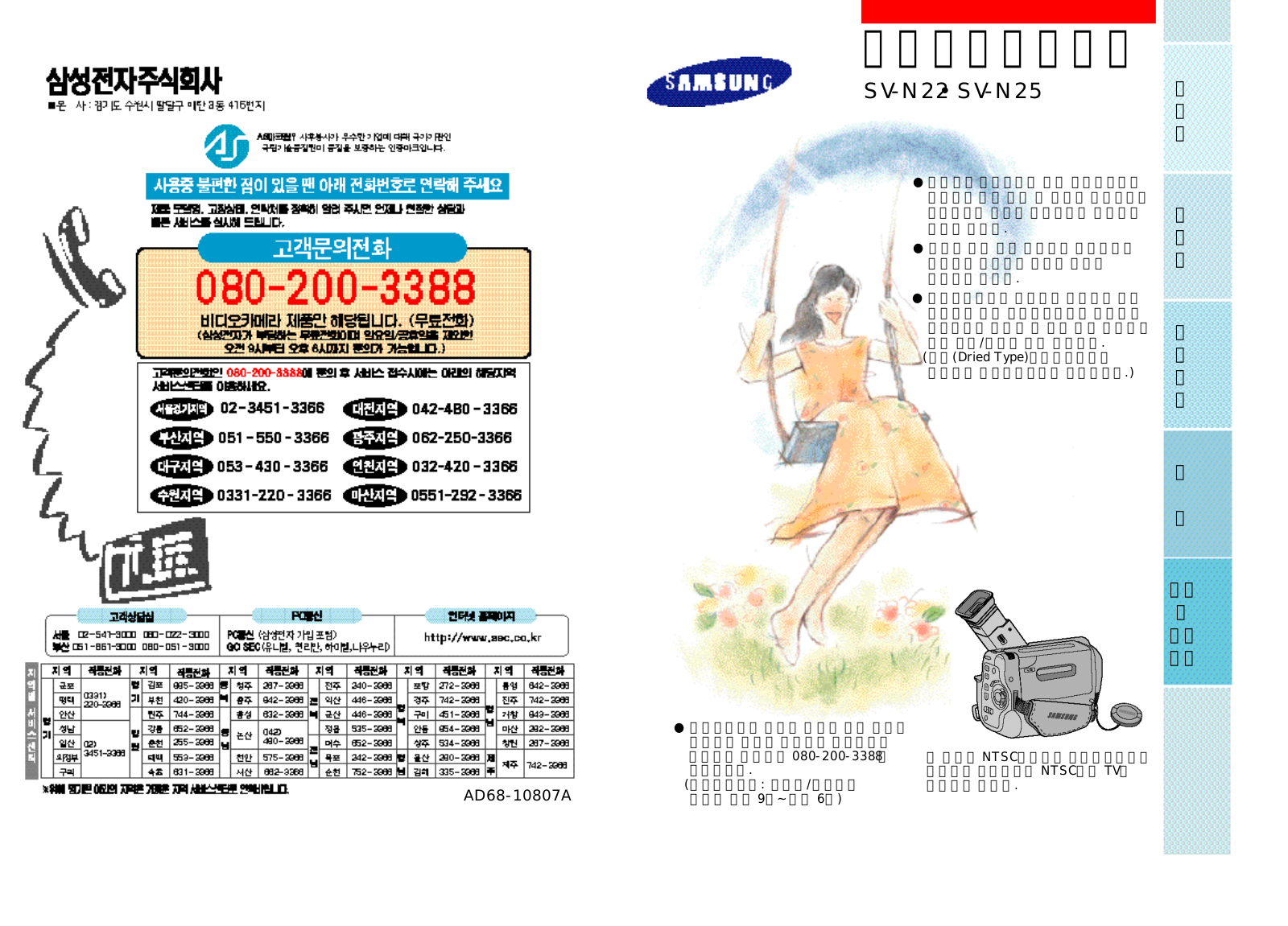 Samsung SV-N25, SV-N22 User Manual