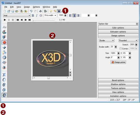 add textures in xara web designer