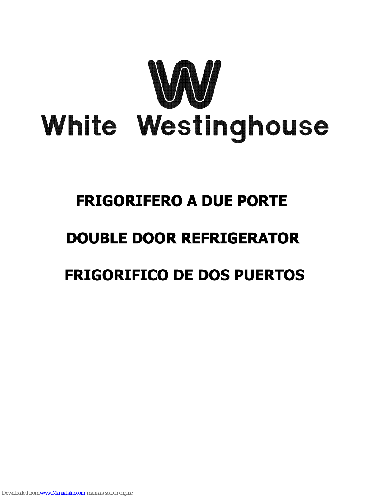 White-Westinghouse WD238A, WD430A User Manual