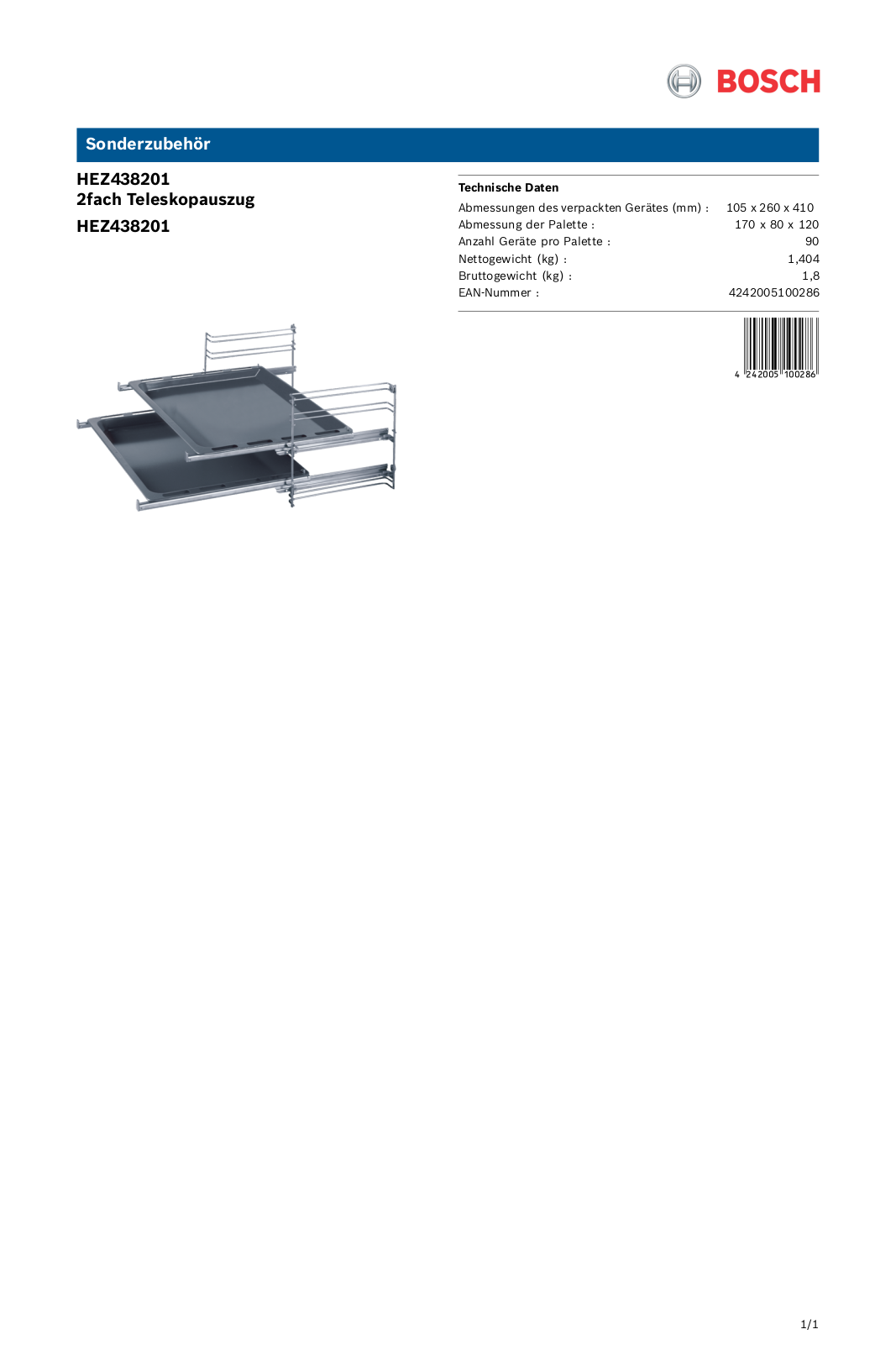 Bosch HEZ438201 User Manual