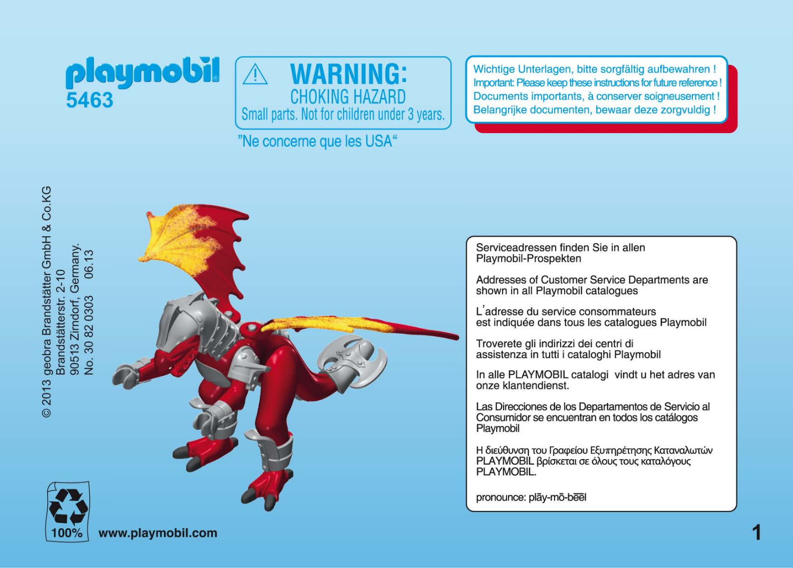 Playmobil 5463 Instructions