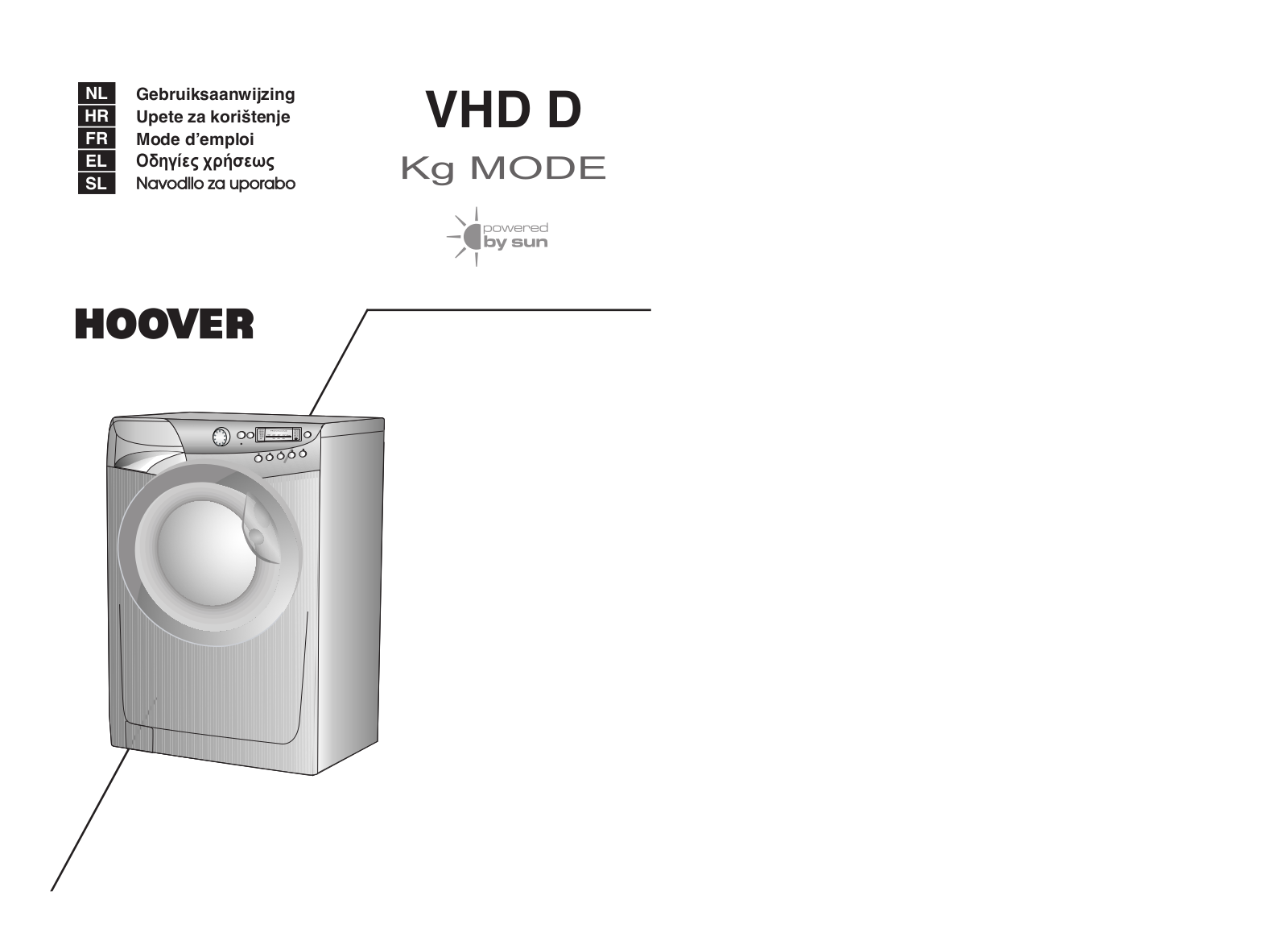 HOOVER VHD8124D, VHD862-80, VHD81230 User Manual