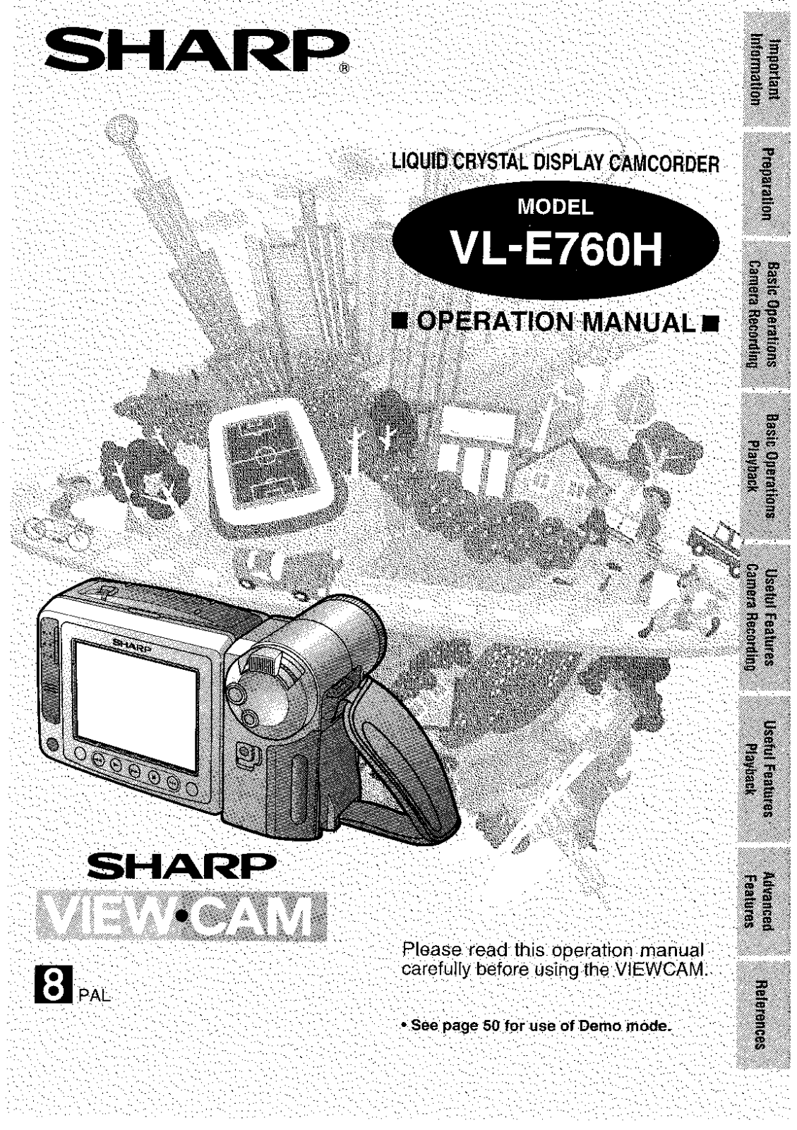 Sharp VL-E760H User Manual