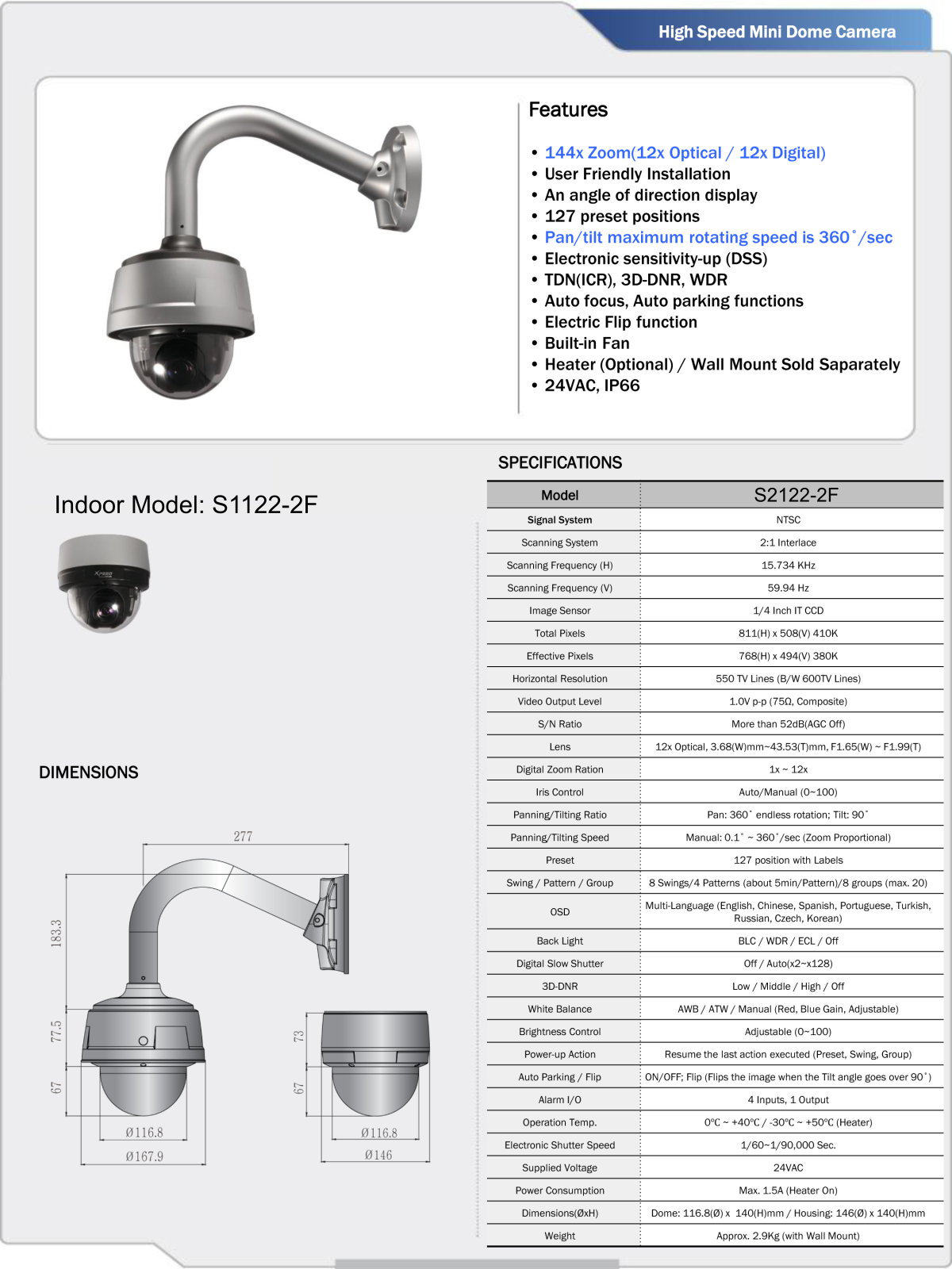 CNB S2122-2F Specsheet