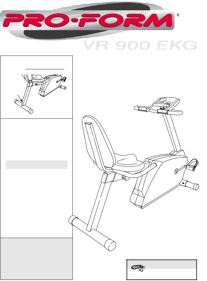 ProForm VR 900 EKG, PFCCEX01010 User Manual