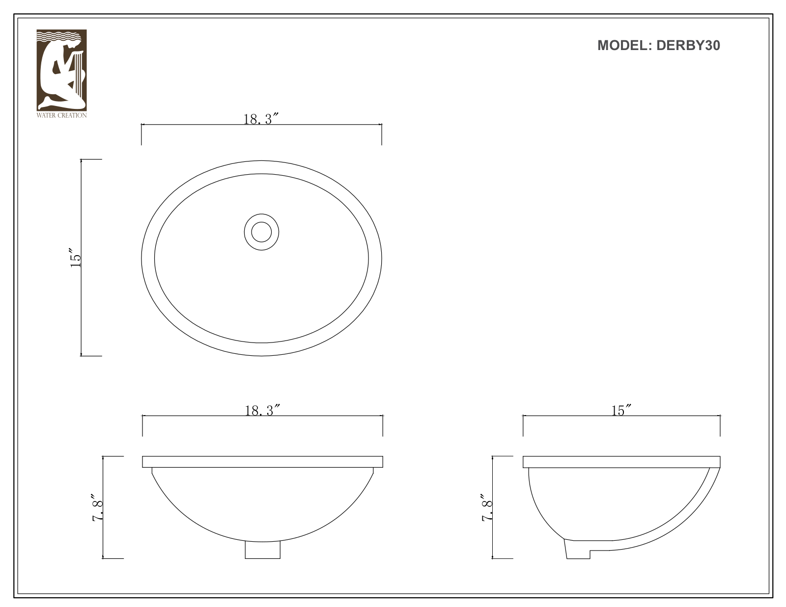 Water Creation DERBY36, DERBY30WB, DERBY30WBF, DERBY30GBF, DERBY30GF User Manual