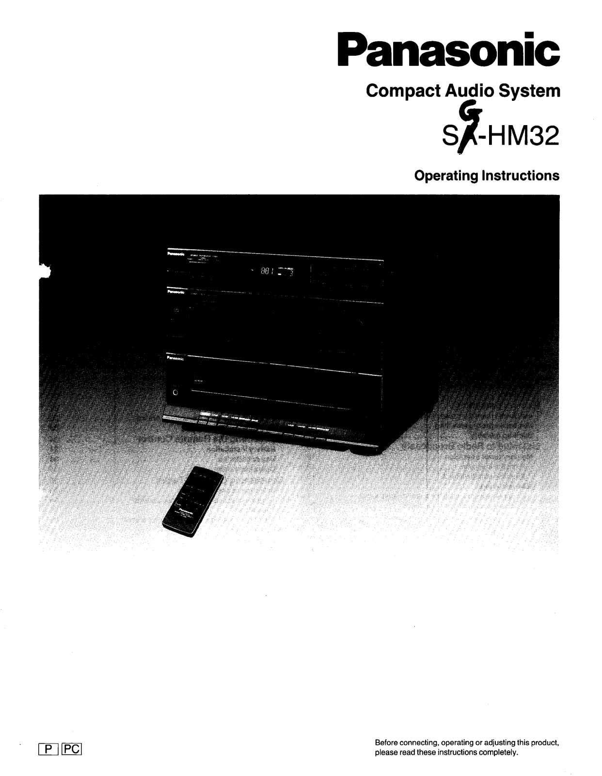 Panasonic SG-HM32 User Manual