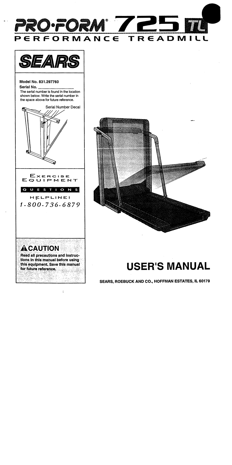 ProForm 297760 User Manual