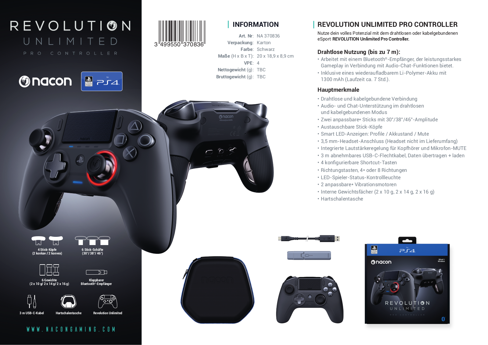 Nacon REVOLUTION UNLIMITED PRO CONTROLLER User Manual