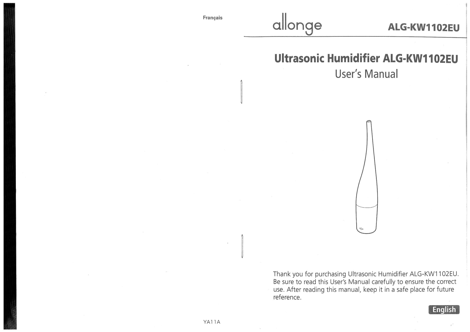 allonge ALG-KW1102EU User manual