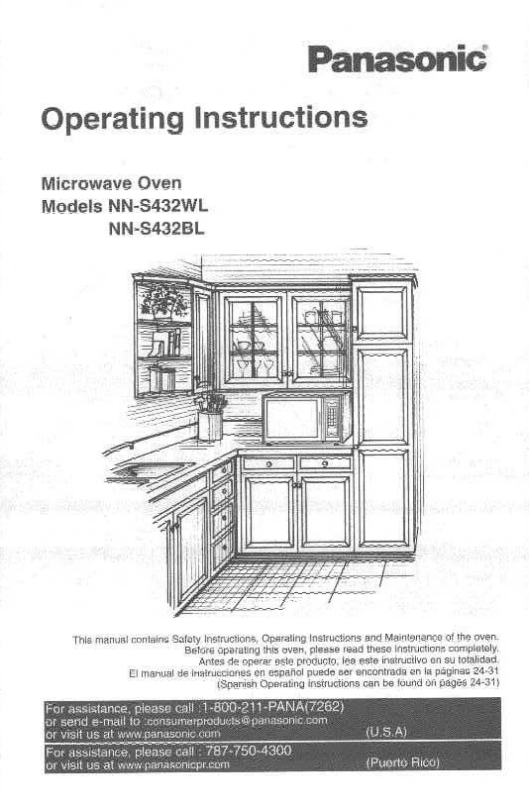 Panasonic NN-S432BL, NN-S432WL User Manual