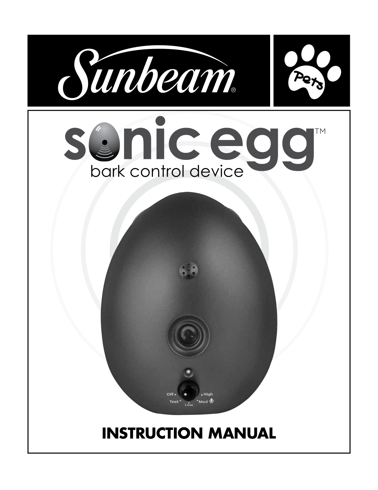 Sunbeam SBBCU1 Instruction Manual