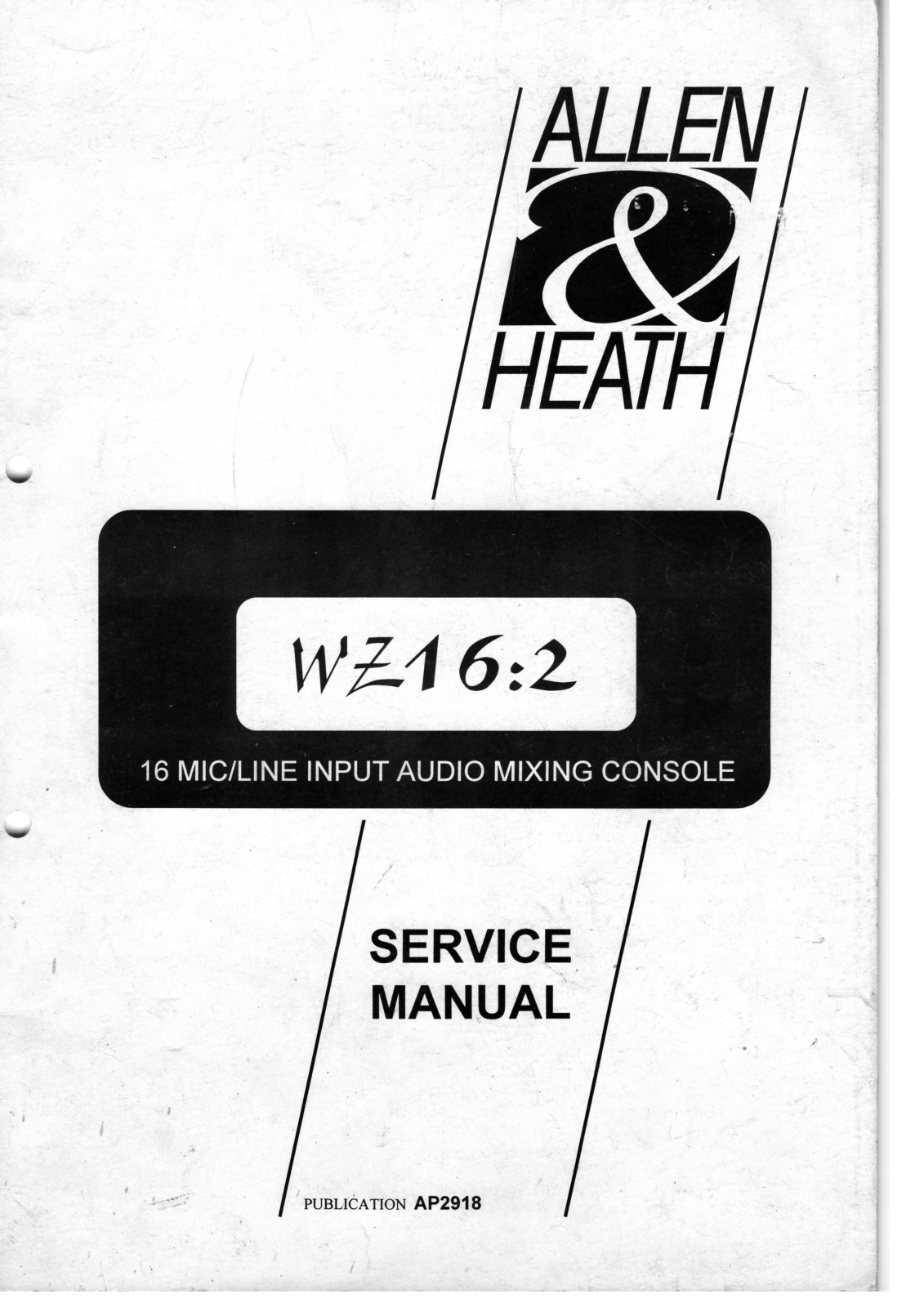 Allen&Heat wz16-2 Service Manual