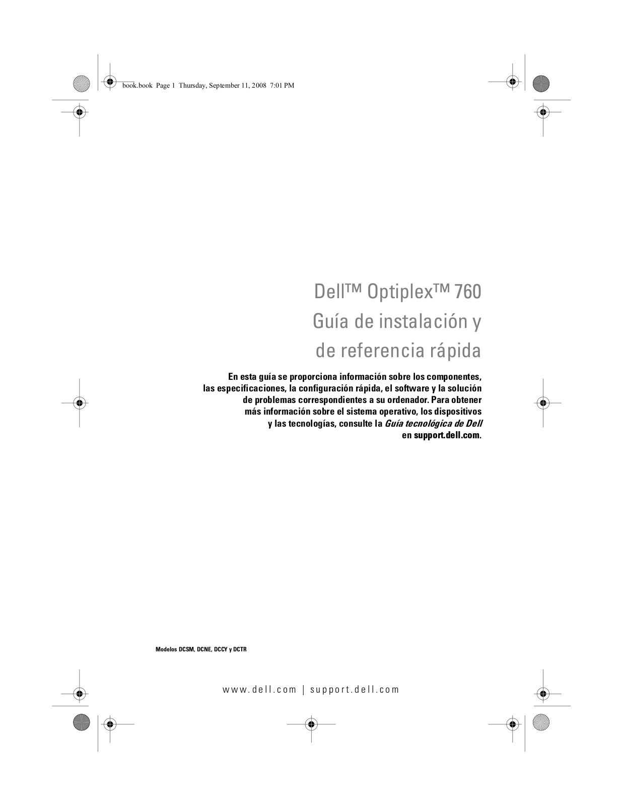 Dell OptiPlex 760 User Manual