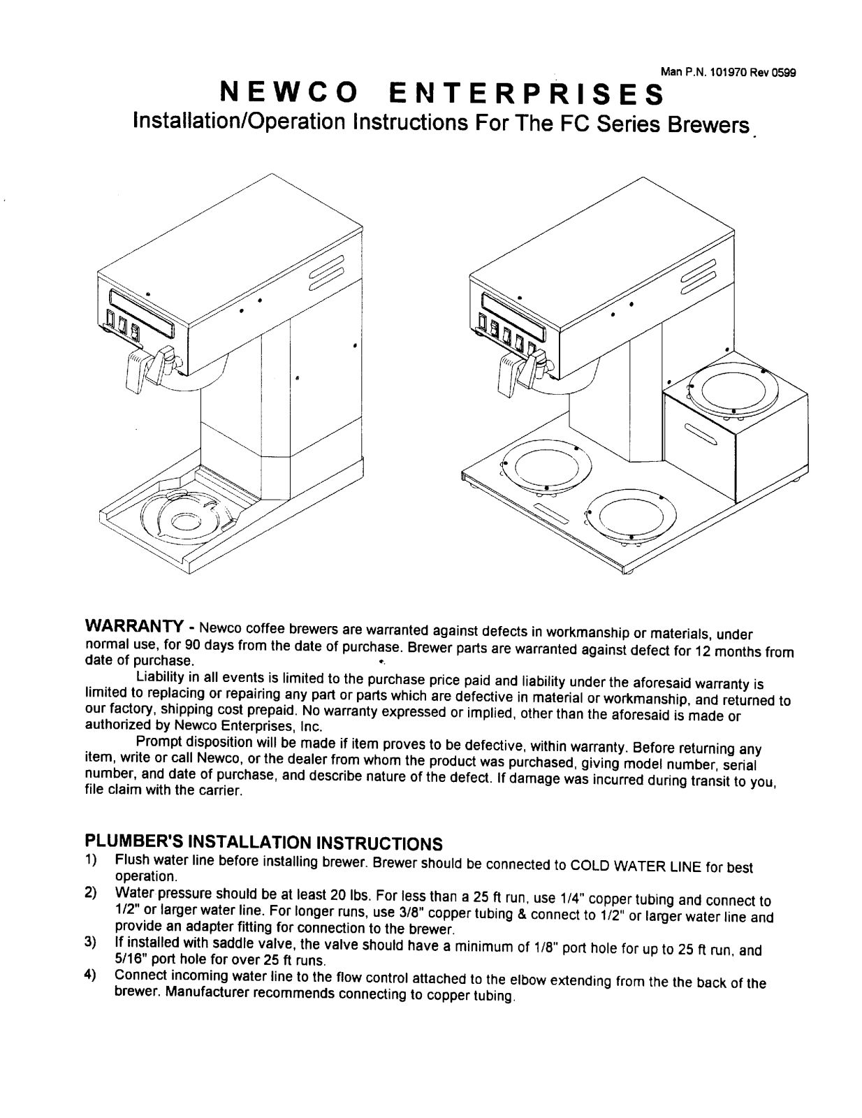 Newco FC Installation Manual