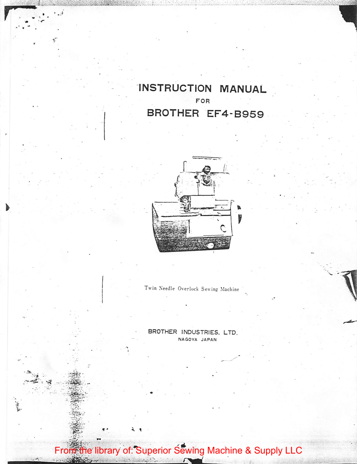 Brother EF4-B959 Instruction Manual