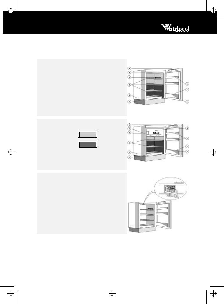 Whirlpool ARG 993-A/R, ARG 595-K/G/R, AFG 571, ARG 595-K/R, ARG 992-K/R INSTRUCTION FOR USE