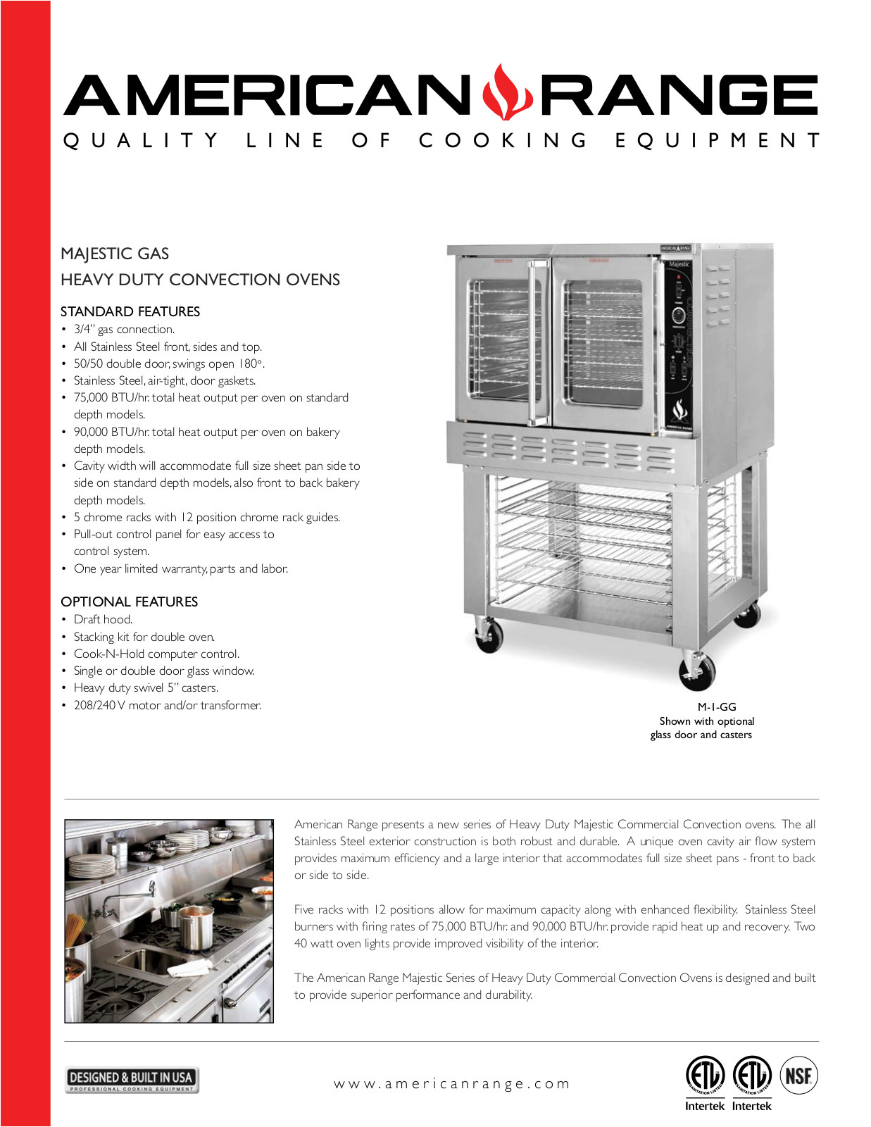 American Range M-1 User Manual - ManualMachine.com