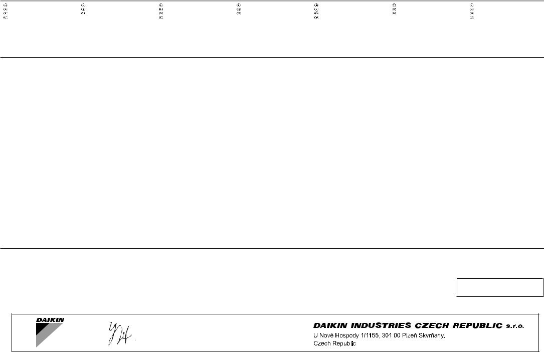 Daikin ERLA03DAV3 Installation manuals