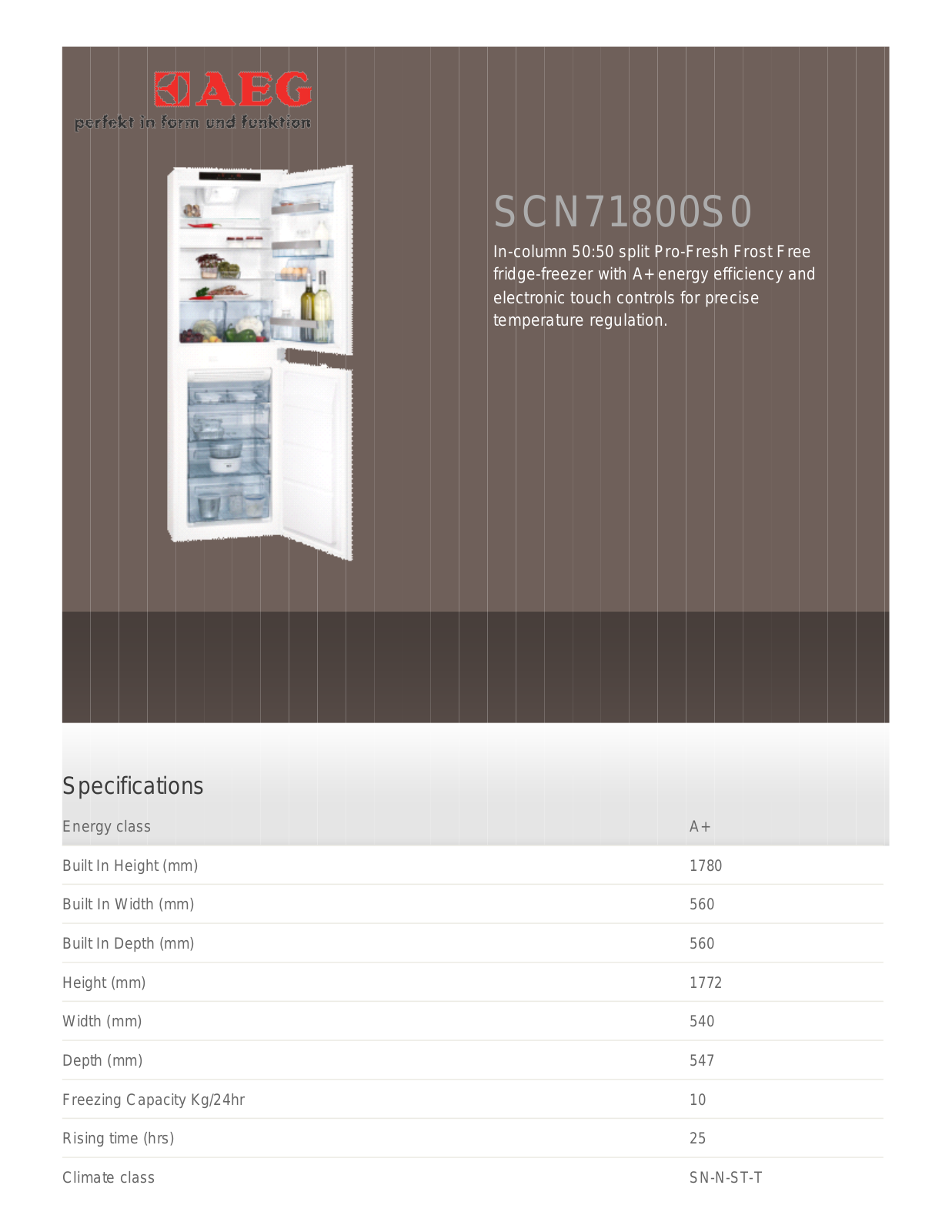 AEG SCS51800F0 User Manual