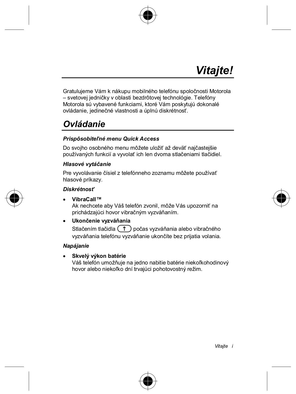 Motorola T192 User Manual