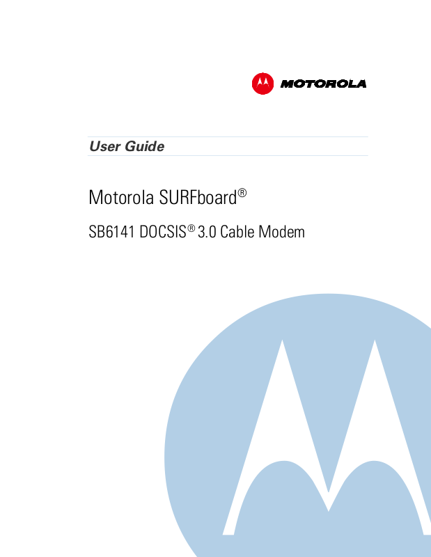 Motorola SB6141 User Manual