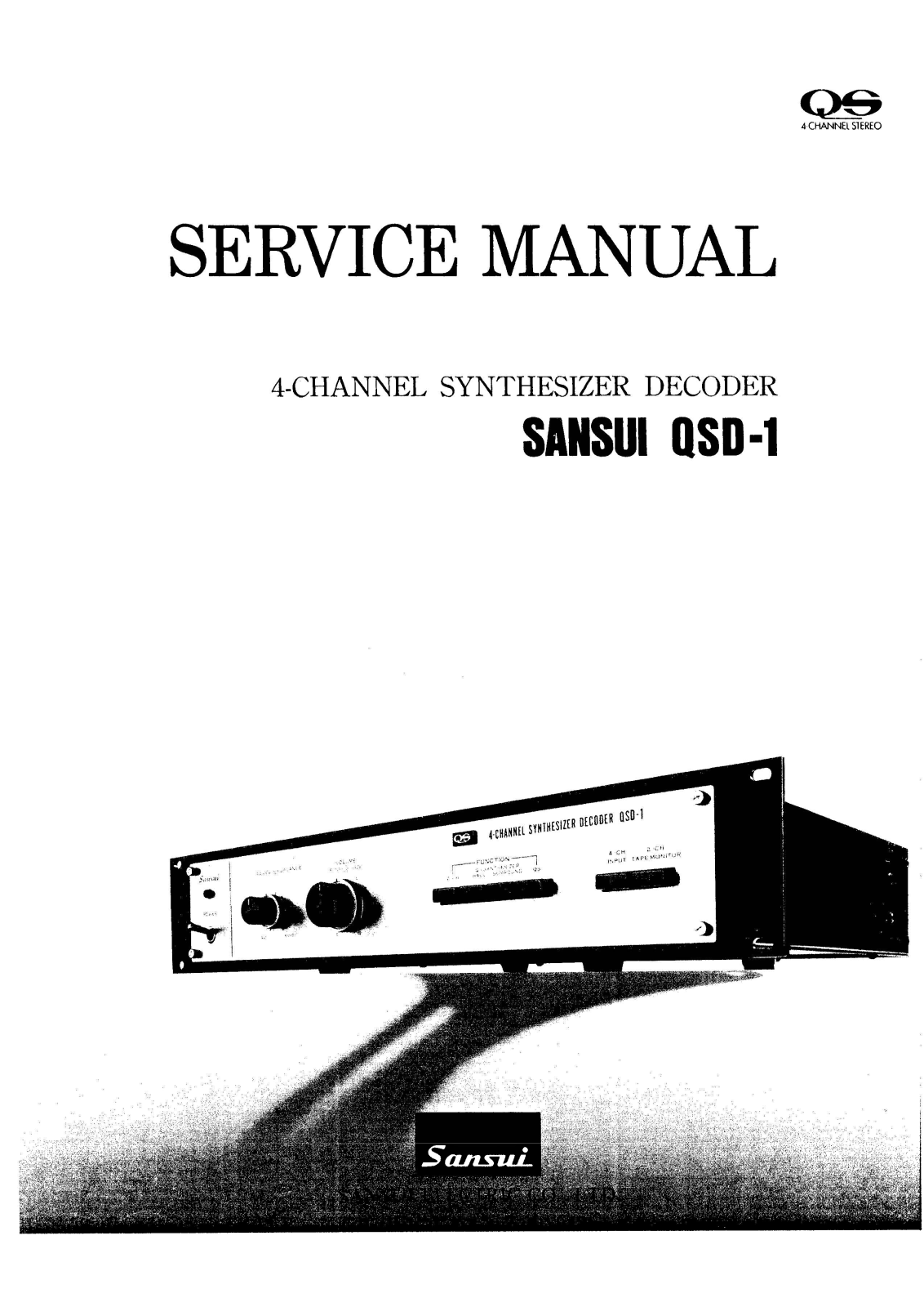 Sansui QSD-1 Service Manual