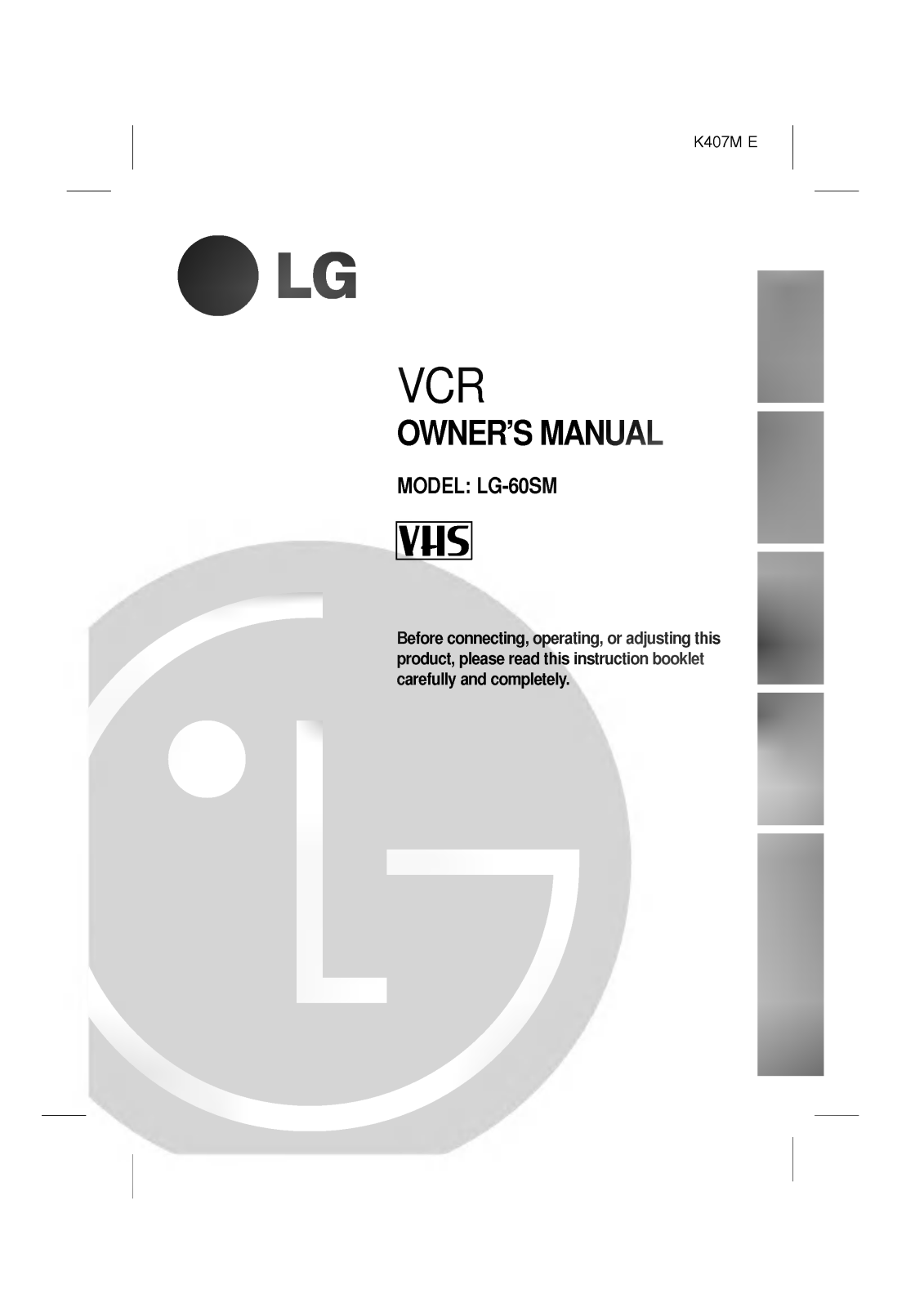 LG K407M Manual book