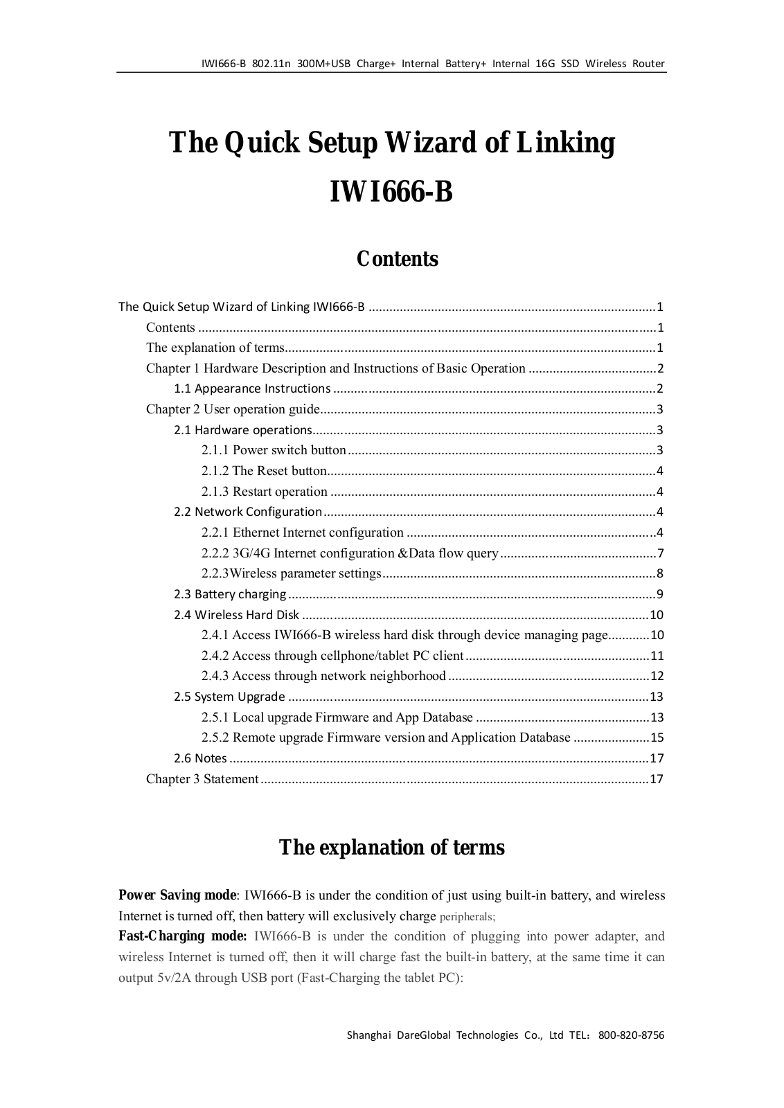 Linking IWI666 User Manual - ManualMachine.com