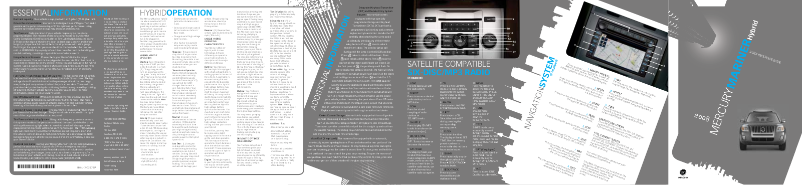 Mercury 2008 User Manual