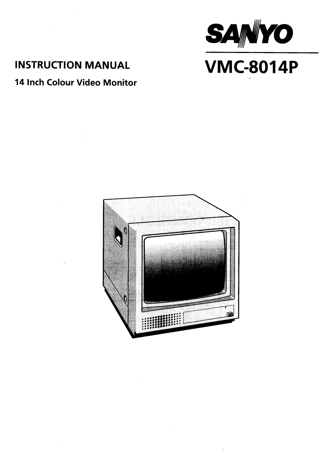 Sanyo VMC-8014P Instruction Manual