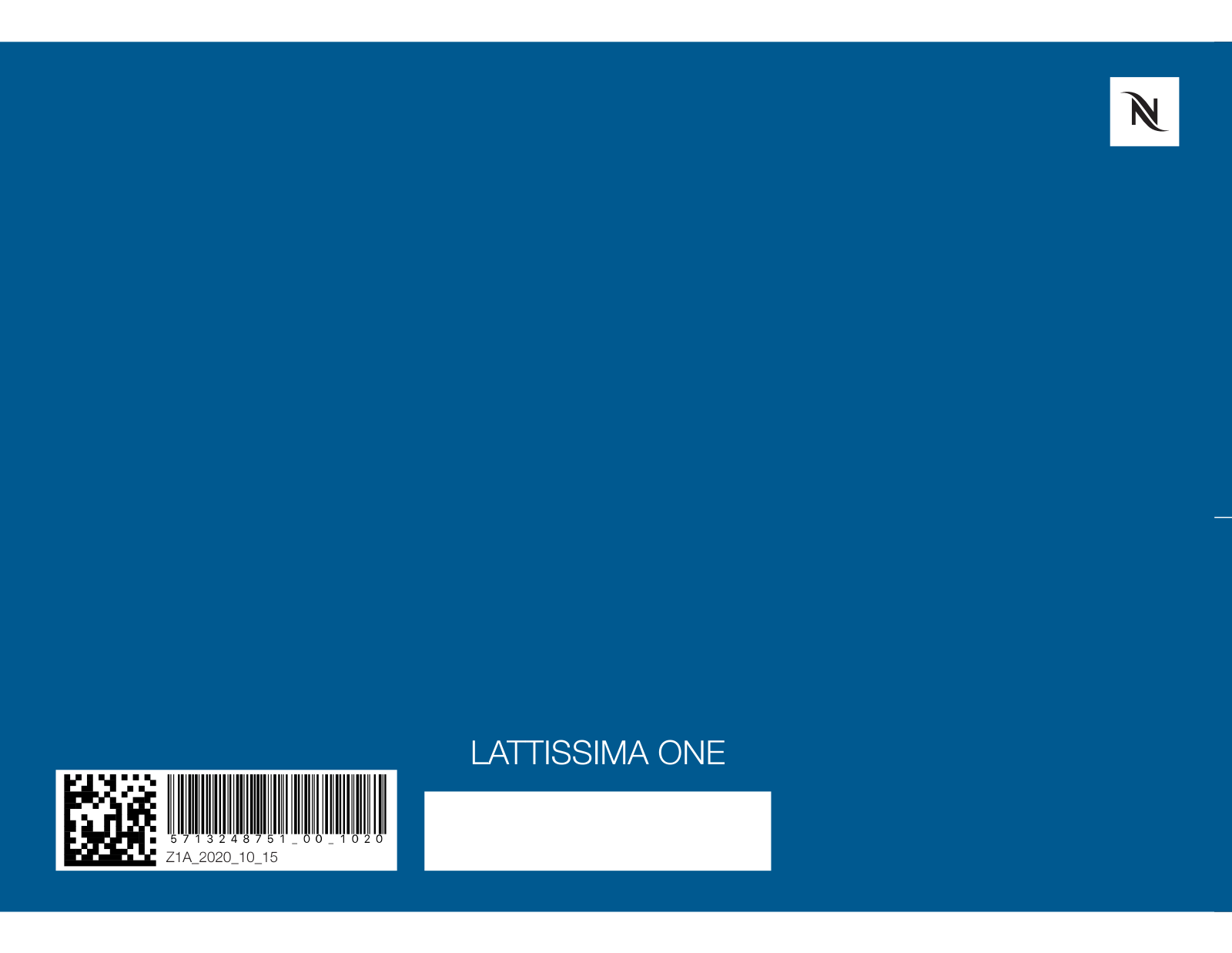 Nespresso Lattissima One, Lattissima One User Manual