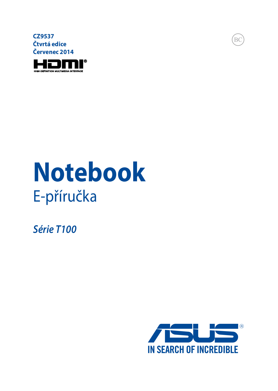 ASUS T100TAM, CZ9537 User Manual