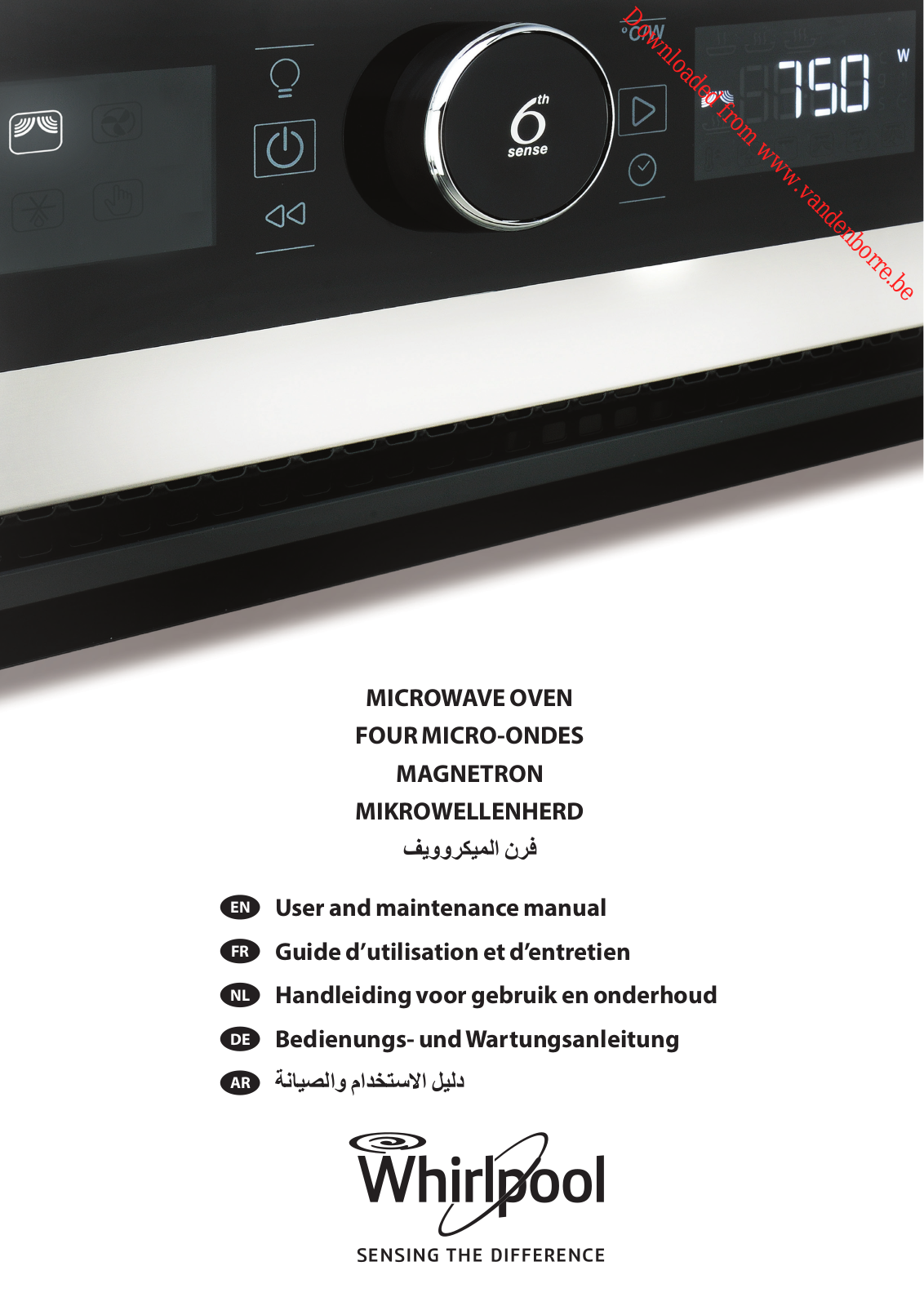 WHIRLPOOL AMW 805 IX User Manual