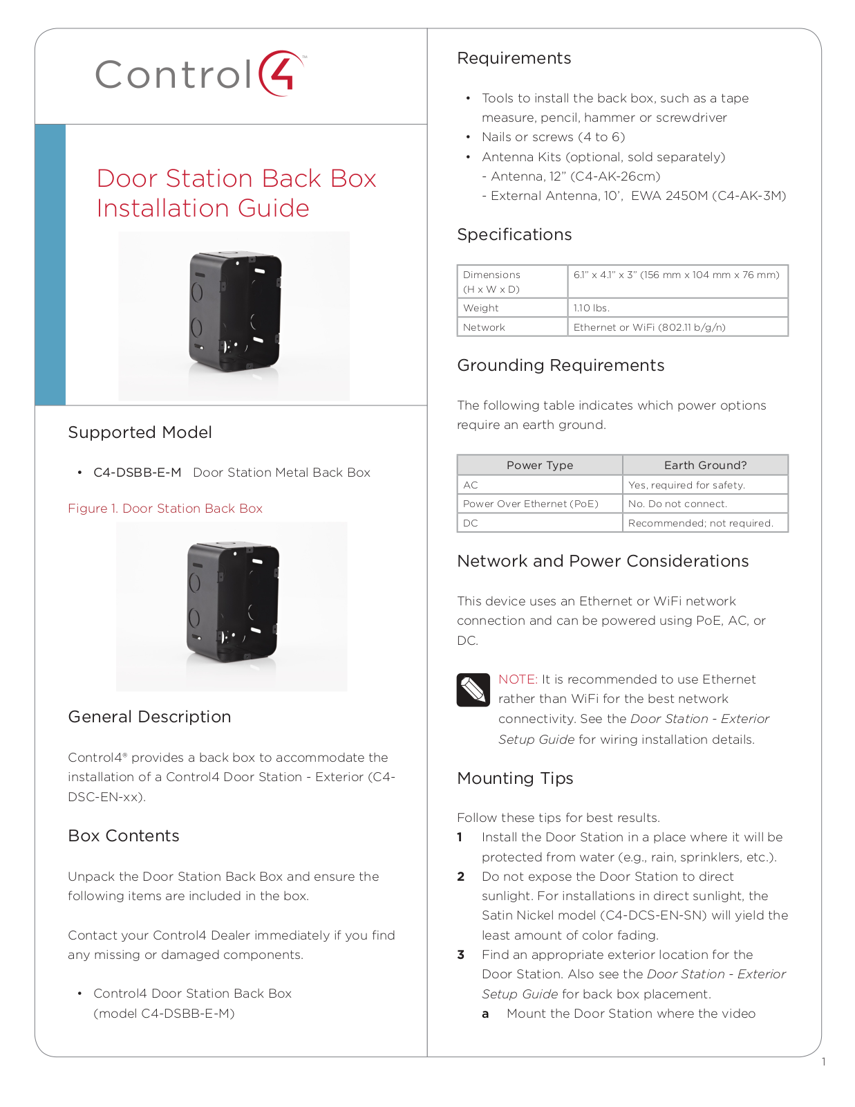 Control4 C4DSC User Manual