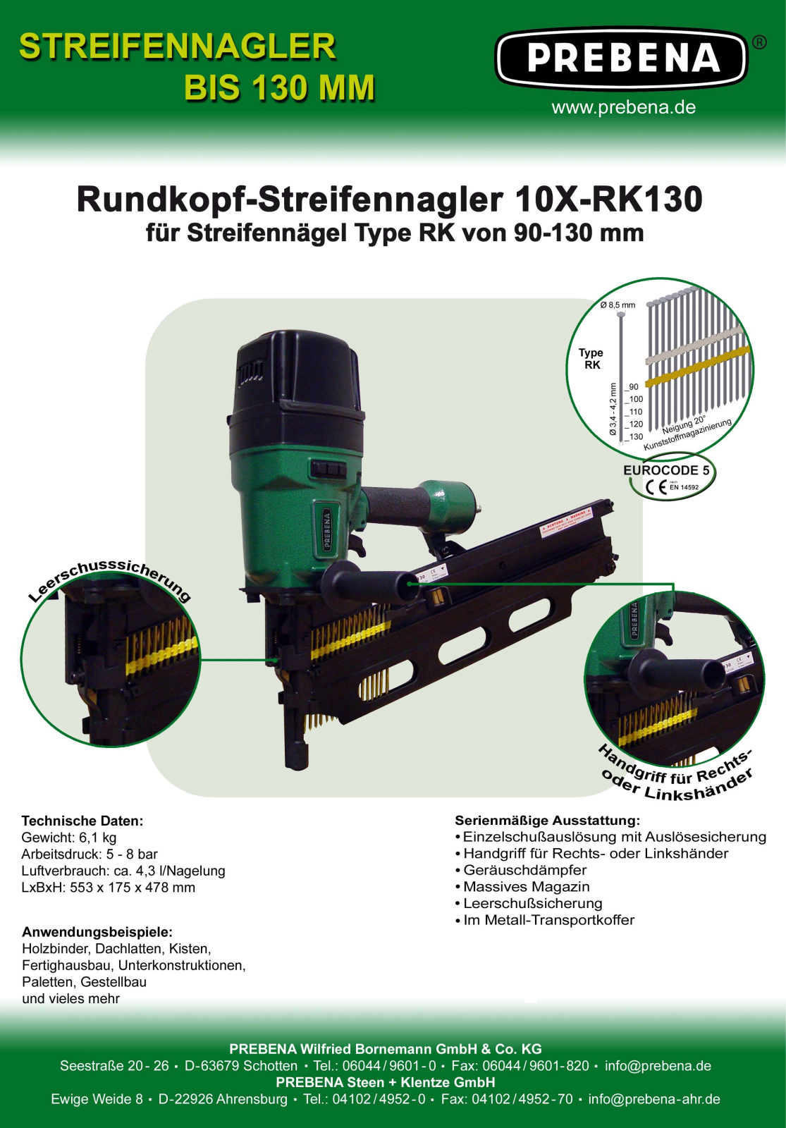 Prebena 10X-RK130 User Manual