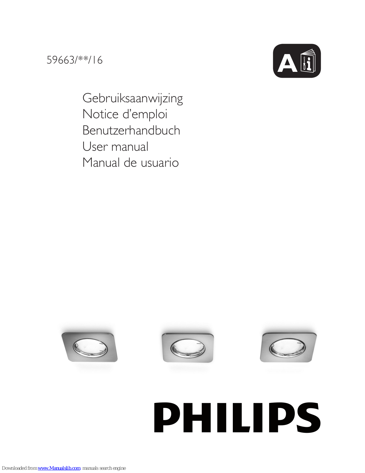 Philips 59663-06-16, 59663-11-16, 59663-31-16, 59663-17-16, 59663/**/16 User Manual