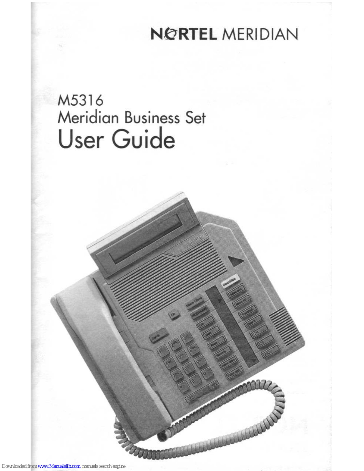 Nortel Meridian M5316 User Manual