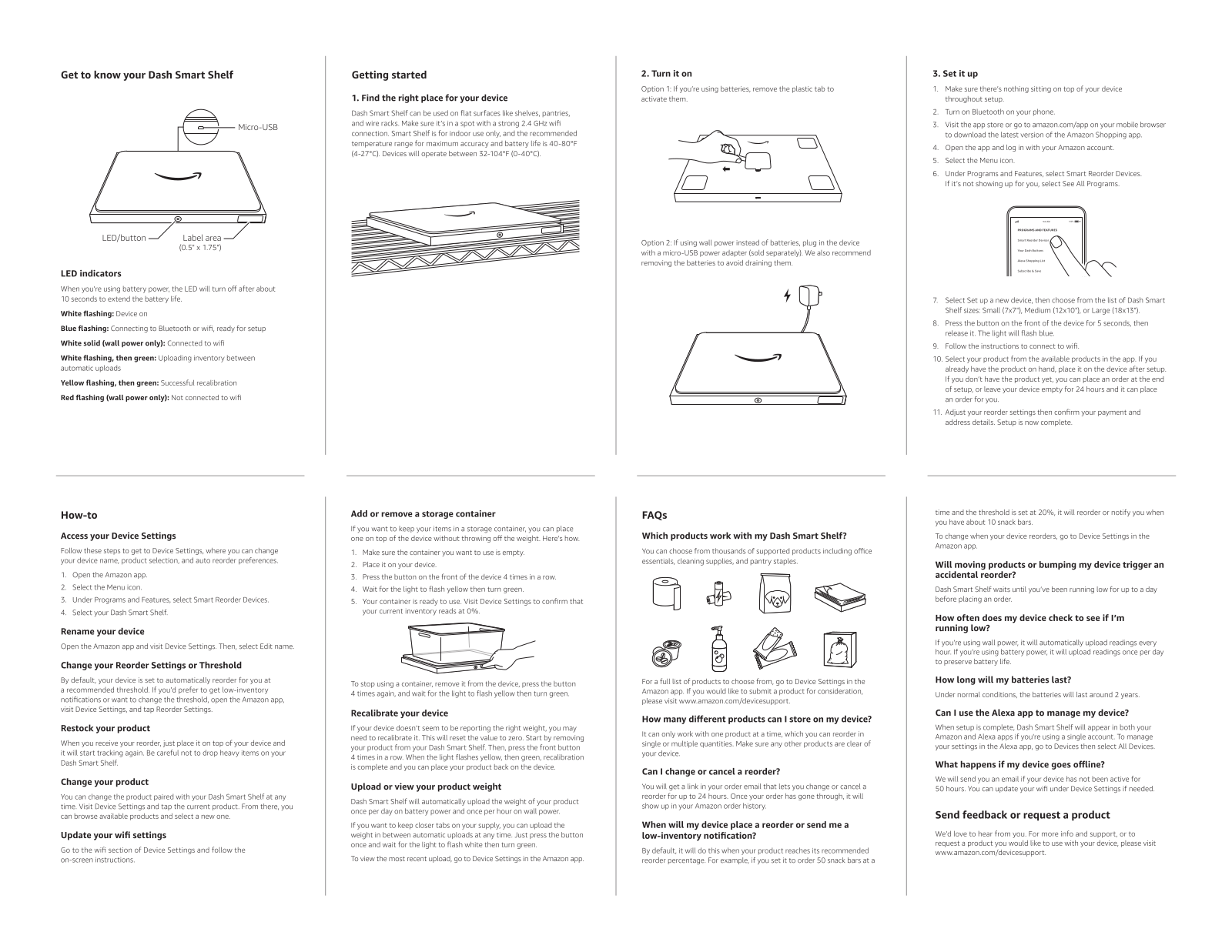 Amazon Dash Smart Shelf User Manual