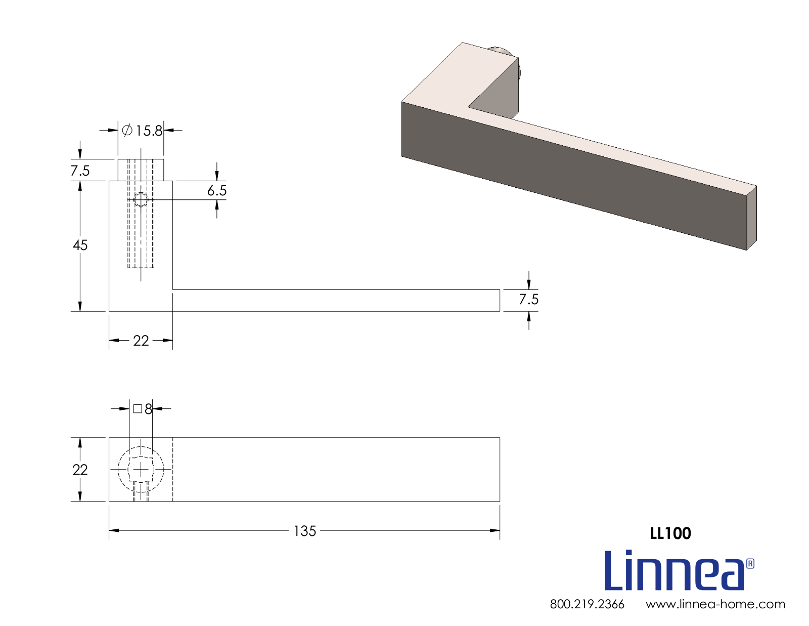 Linnea LNNE2180 Dimensions - ManualMachine.com