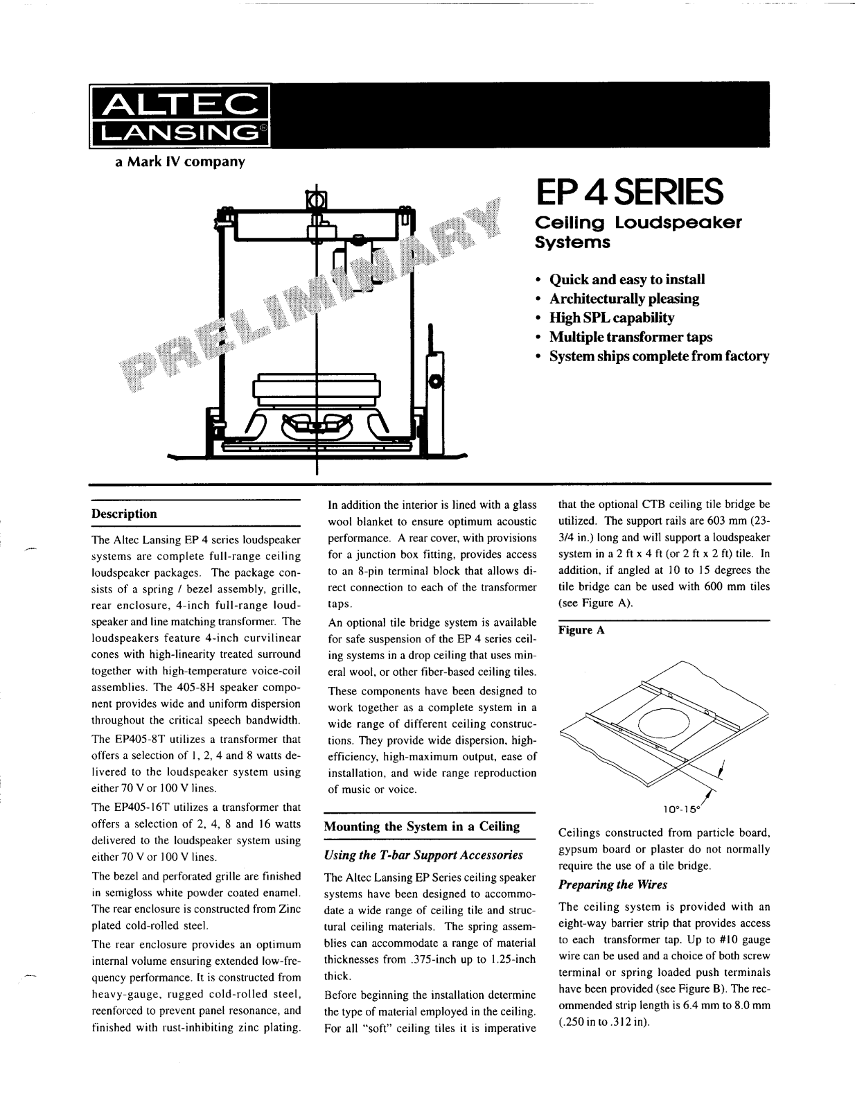 Altec lansing EP4 User Manual