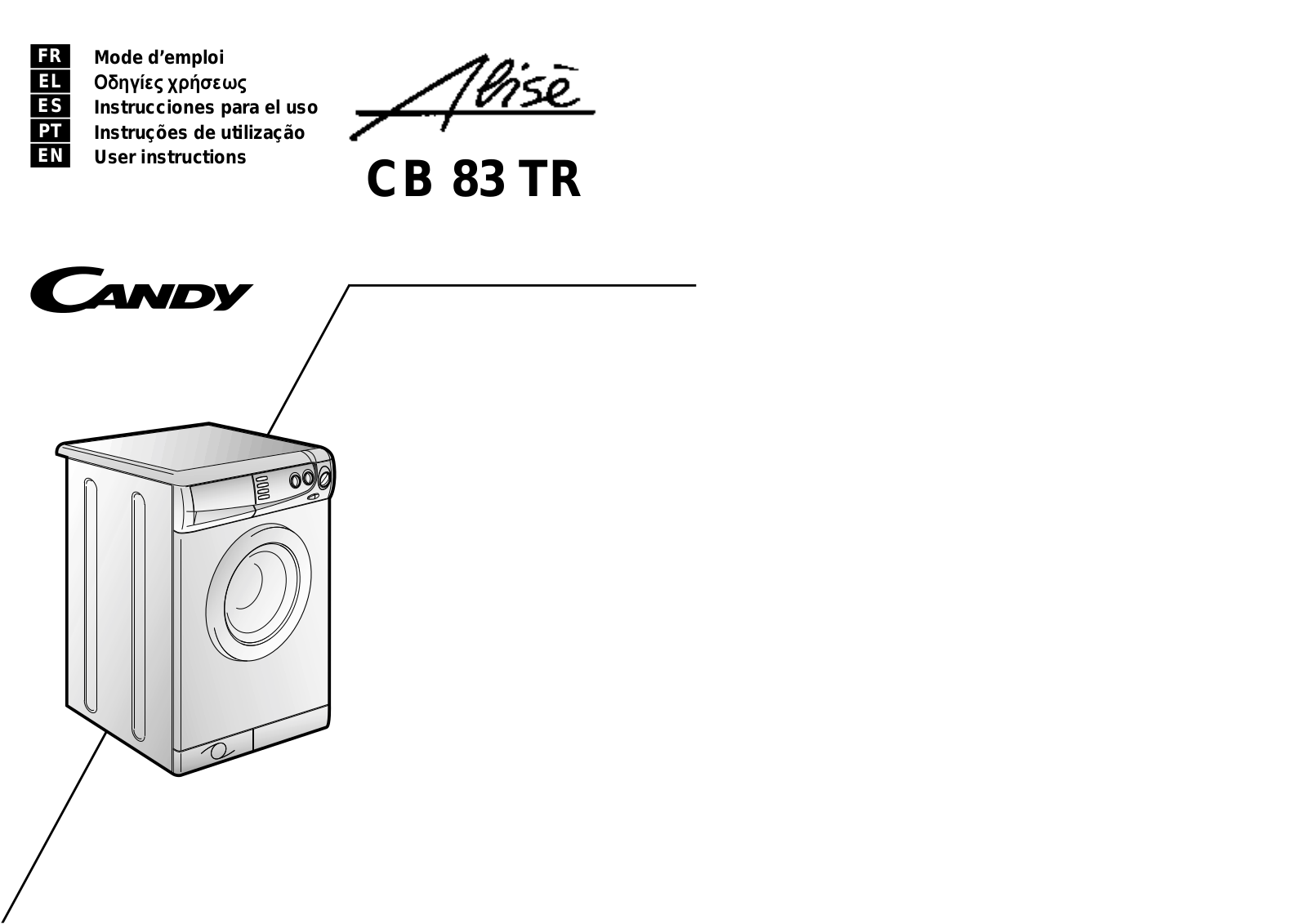 CANDY CB 83 TR User Manual