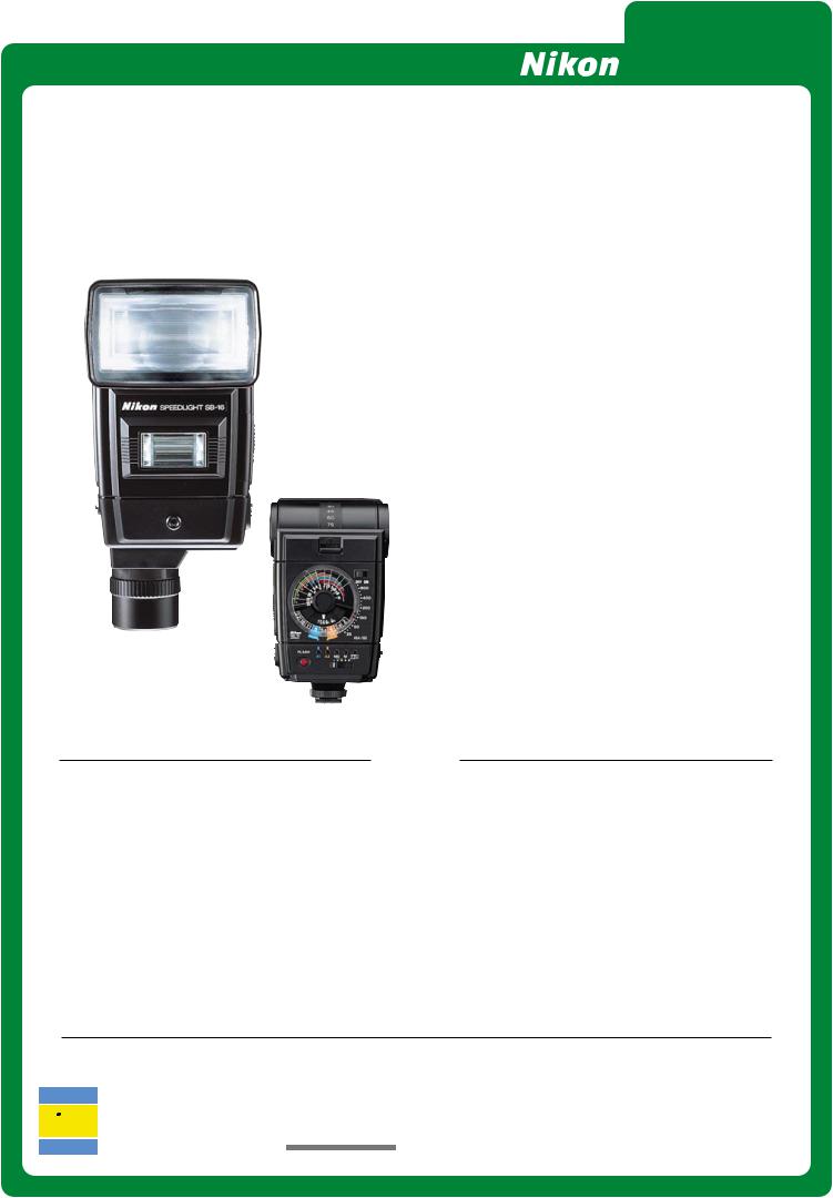 Nikon SB-16A-B User Manual